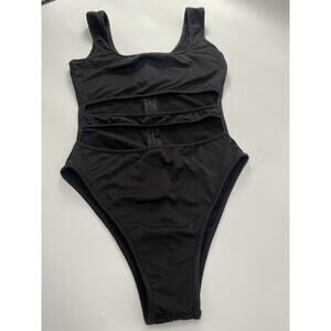 BEAGIMEG Women's Tank Top Cut Out Sleeveless Festival Bodysuit Medium Black Used